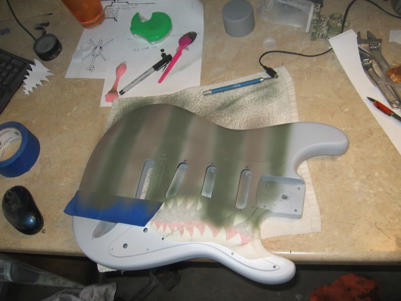 How to Custom Paint your Electric Guitar (stepbystep) 75 + pics.